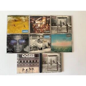 Lot Oasis CD Singles Forever Feels Love Wonderwall Look Back Around Let Whatever